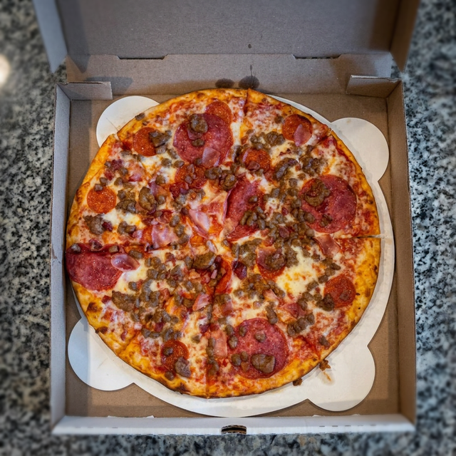 16" Lg Specialty Pizza with 6 pc Wing.